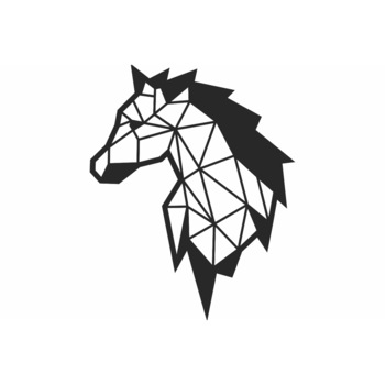 Decor Geometric Personalizabil perete Cap de Cal din lemn 23 cm x 29 cm Decor Geometric Personalizabil perete Cap de Cal din lemn 23 cm x 29 cm