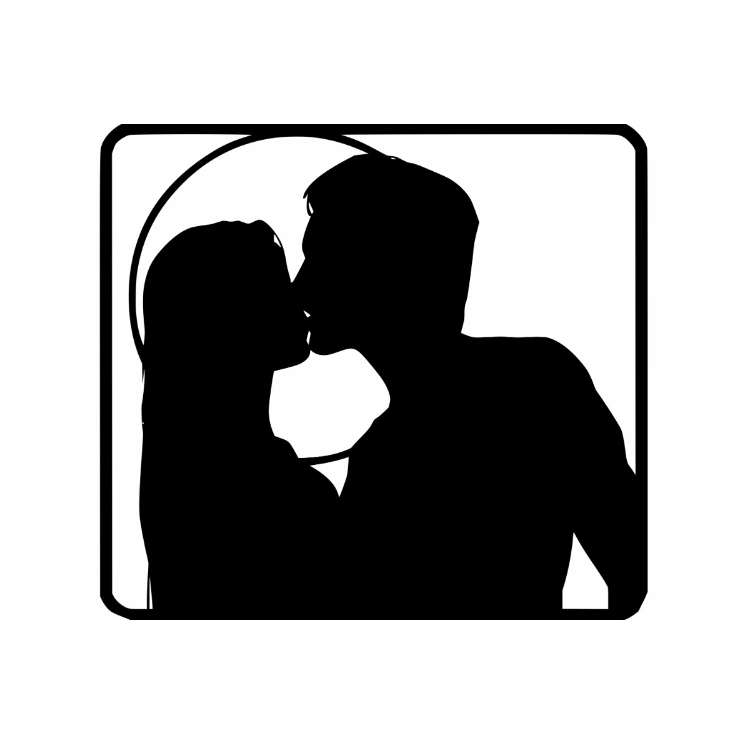 Decor perete Personalizabil Cuplu la Apus din lemn 29 cm x 26 cm