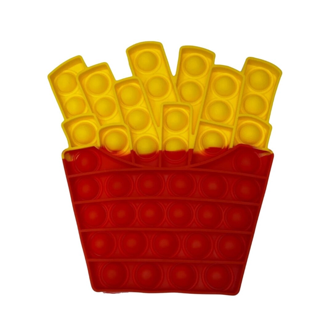 Jucarie antistres din silicon Flippy, Pop it Now and Flip It , Cartofi Pai, Multicolor