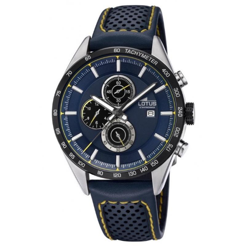 Ceas pentru barbati Lotus Chrono L18370, Curea din Piele, Albastru