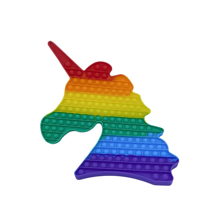 Antistressz játék UnicornPop It Bubble, 35 x 31 cm, sokszínű, Doty