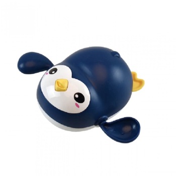 Jucarie de baie, Pinguin, Avaleea, Albastru, 12 cm Jucarie de baie, Pinguin, Avaleea, Albastru, 12 cm