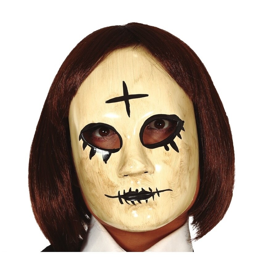 Masca horror dama cruce, Multicolor