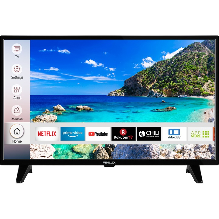 Телевизор Finlux 32FHD5000, 32 (80 см), Smart, Full HD, LED, Клас F