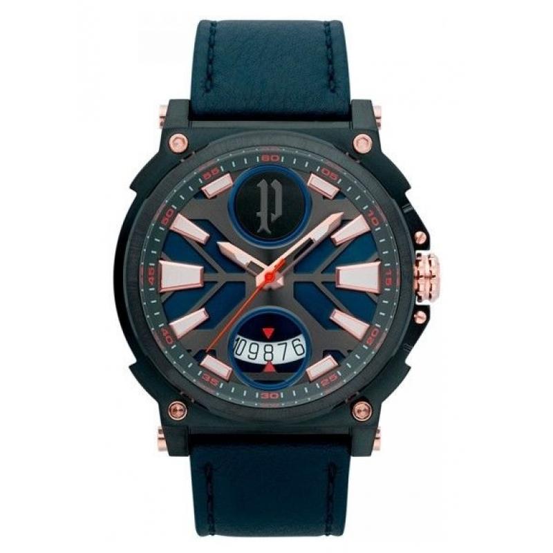 Ceas pentru barbati Parksley PL15407JSU, Curea din Piele, Albastru
