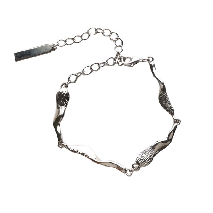 Елегантна гривна Pili-Paradise, Регулируема, Сребриста