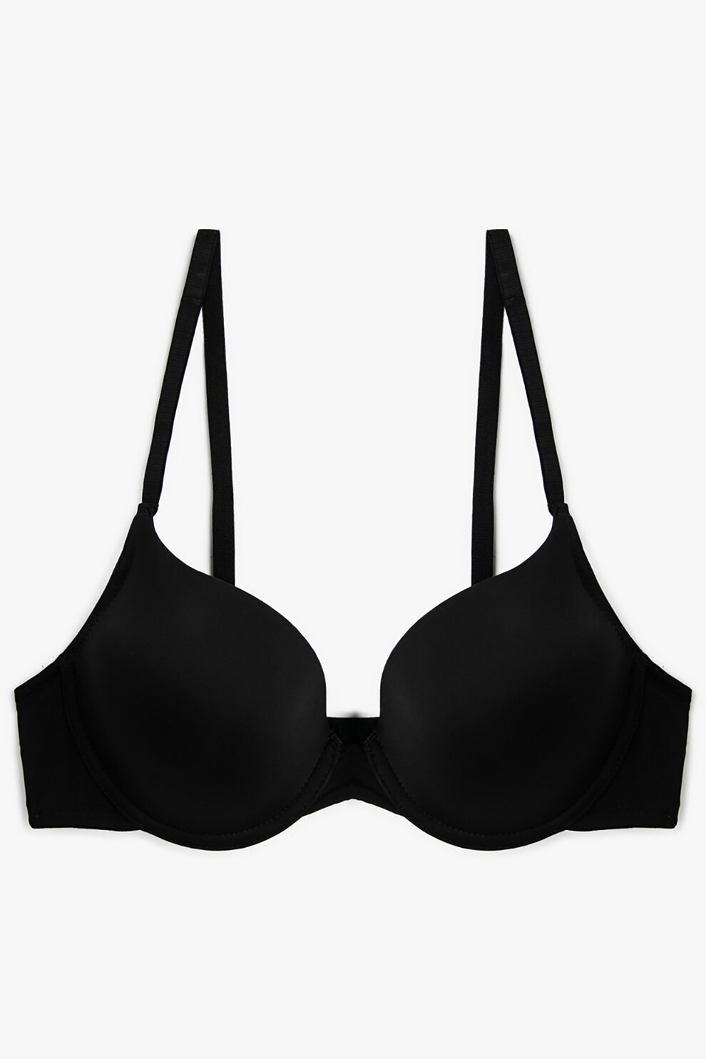 KOTON, Sutien cu bretele ajustabile' si burete, Negru