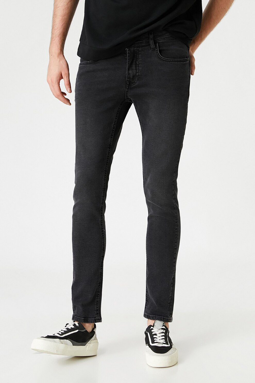 KOTON, Blugi skinny Michael, Gri antracit