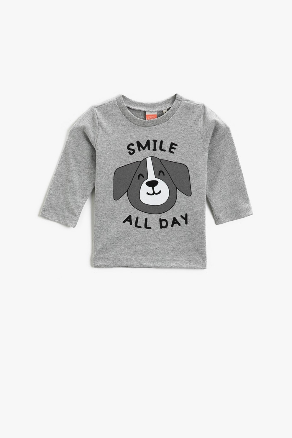 KOTON, Bluza cu imprimeu cu catei, Gri melange