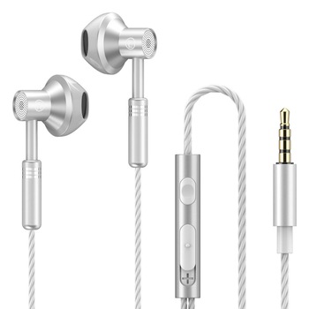 Casti In ear cu Microfon YWD-FMM, Jack 3.5 mm, Argintiu Casti In ear cu Microfon YWD-FMM, Jack 3.5 mm, Argintiu