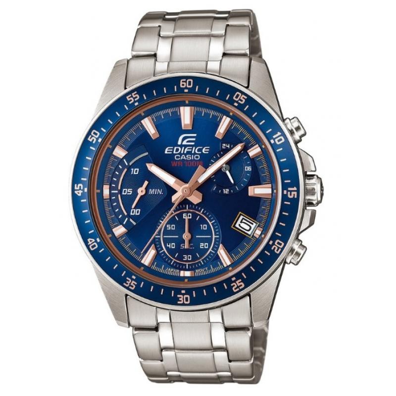Ceas barbati Casio Edifice EFV-540D-2A, Otel inoxidabil, 10 ATM, Argintiu