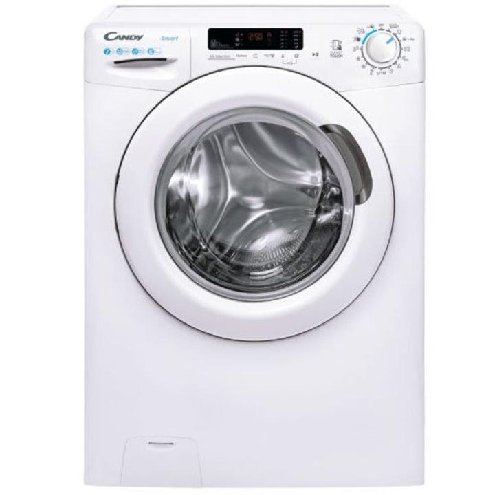 Пералня Candy CS 1272DE/1-S, предно зареждане, 7 кг, 1200 об./мин., клас D, NFC, бяла