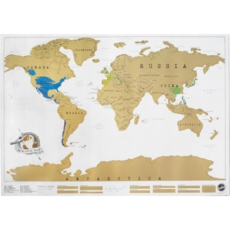 Harta lumii razuibila 88x52 cm