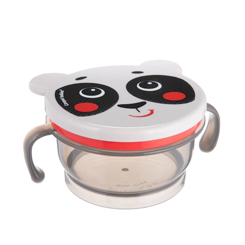 Castron cu capac 200 ml Canpol Babies 51/008, Gri 12 luni+