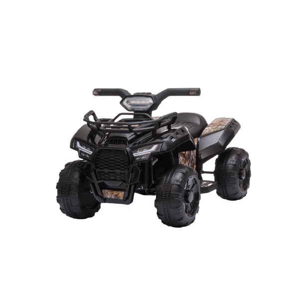 ATV electric MINI 6V, negru, MP3 player cu intrare USB / AUX, motor 1 X 25W, baterie 6V / 4Ah, faruri frontale