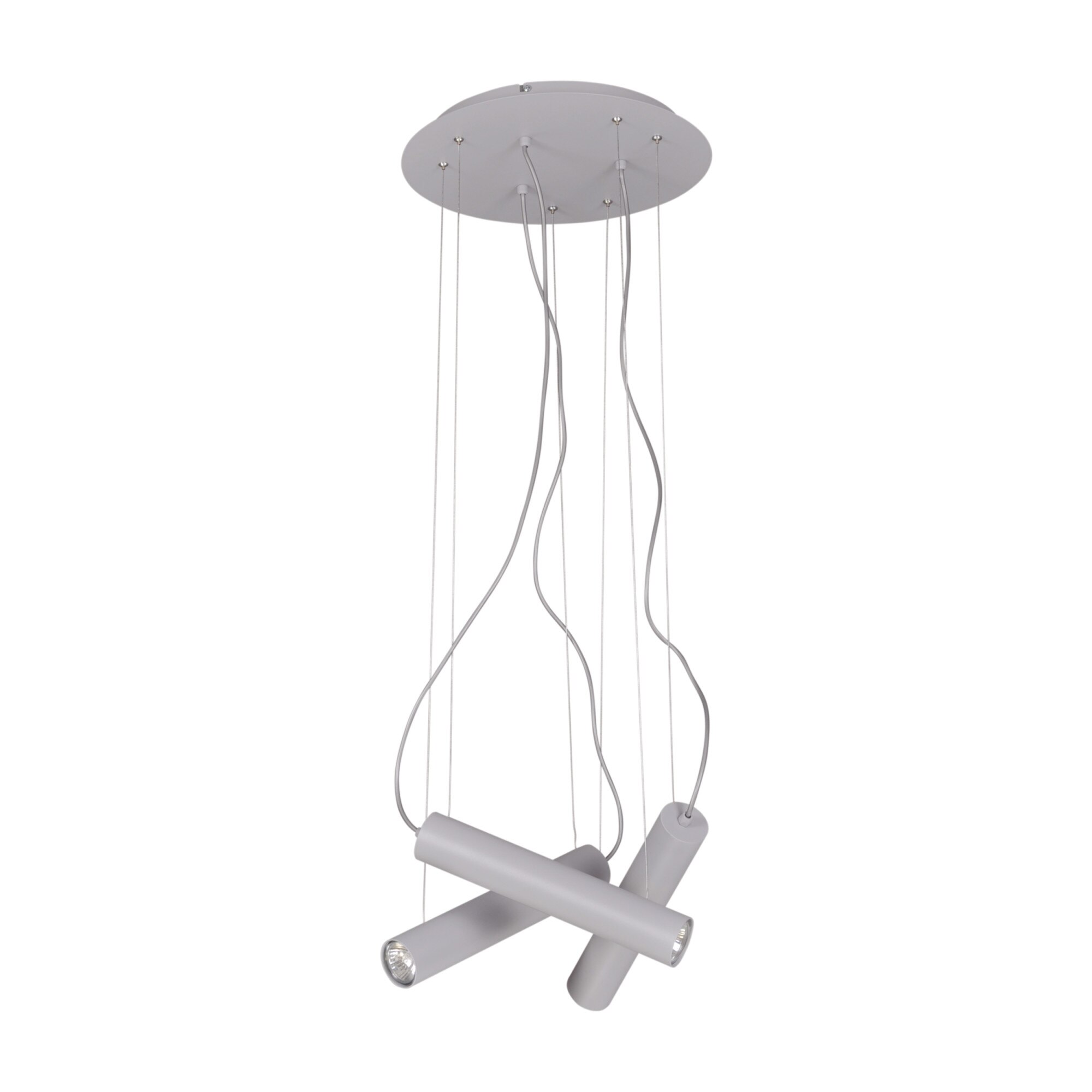 Lustra K-4421 MILE GRAY,Gri, cu 3 surse de iluminare, GU10, 50 W