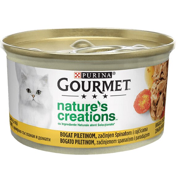 Hrana umeda pentru pisici Gourmet Nature's Creations, Pui, 85g