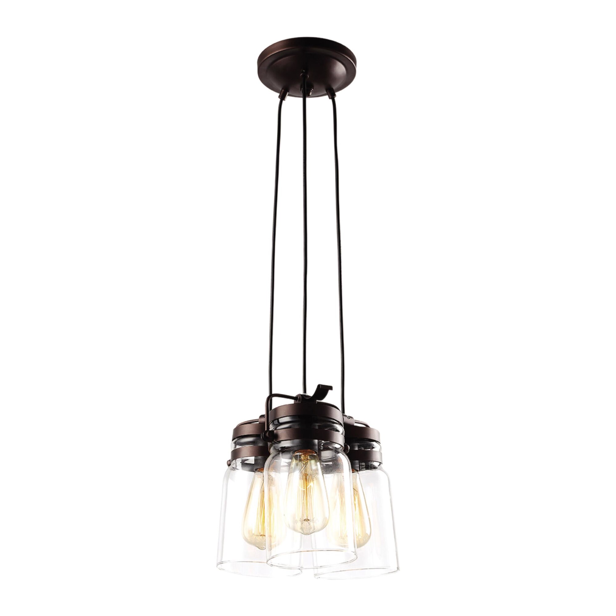 Lustra K-8004-3 RAVEN,Maro, cu 3 surse de iluminare, E27,40 W