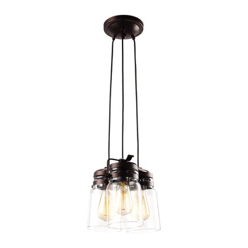 Lustra K-8004-3 RAVEN,Maro, cu 3 surse de iluminare, E27,40 W Lustra K-8004-3 RAVEN,Maro, cu 3 surse de iluminare, E27,40 W