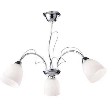Lustra K-JSL-6218/3 CHR ARON,Crom, cu 3 surse de iluminare, E27, 40 W Lustra K-JSL-6218/3 CHR ARON,Crom, cu 3 surse de iluminare, E27, 40 W