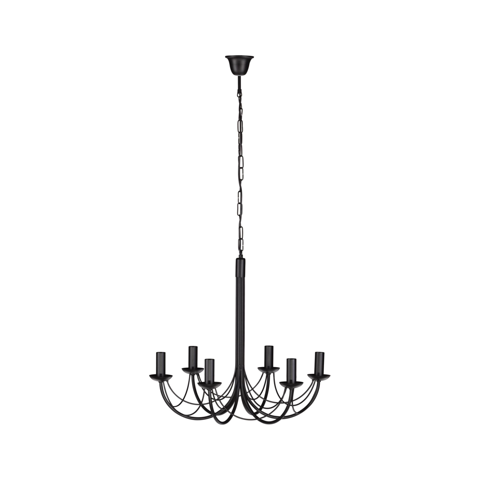 Lustra K-3520 PERSEO,Negru, cu 6 surse de iluminare, E14, 60 W