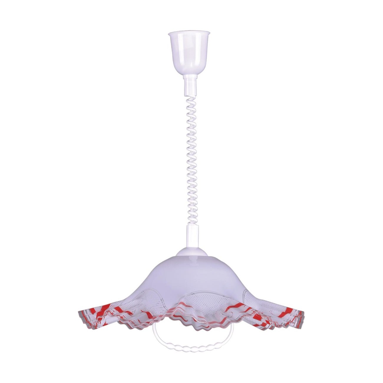 Lustra K-3264 LAMBADA,Alb/Rosu, cu 1 sursa de iluminare, E27, 60 W