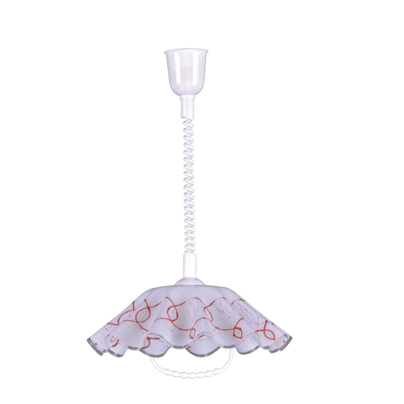 Lustra K-3273 MARIONA,Alb/Rosu, cu 1 sursa de iluminare, E27, 60 W