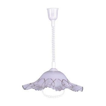 Lustra K-3262 LAMBADA,Alb, cu 1 sursa de iluminare, E27, 60 W Lustra K-3262 LAMBADA,Alb, cu 1 sursa de iluminare, E27, 60 W