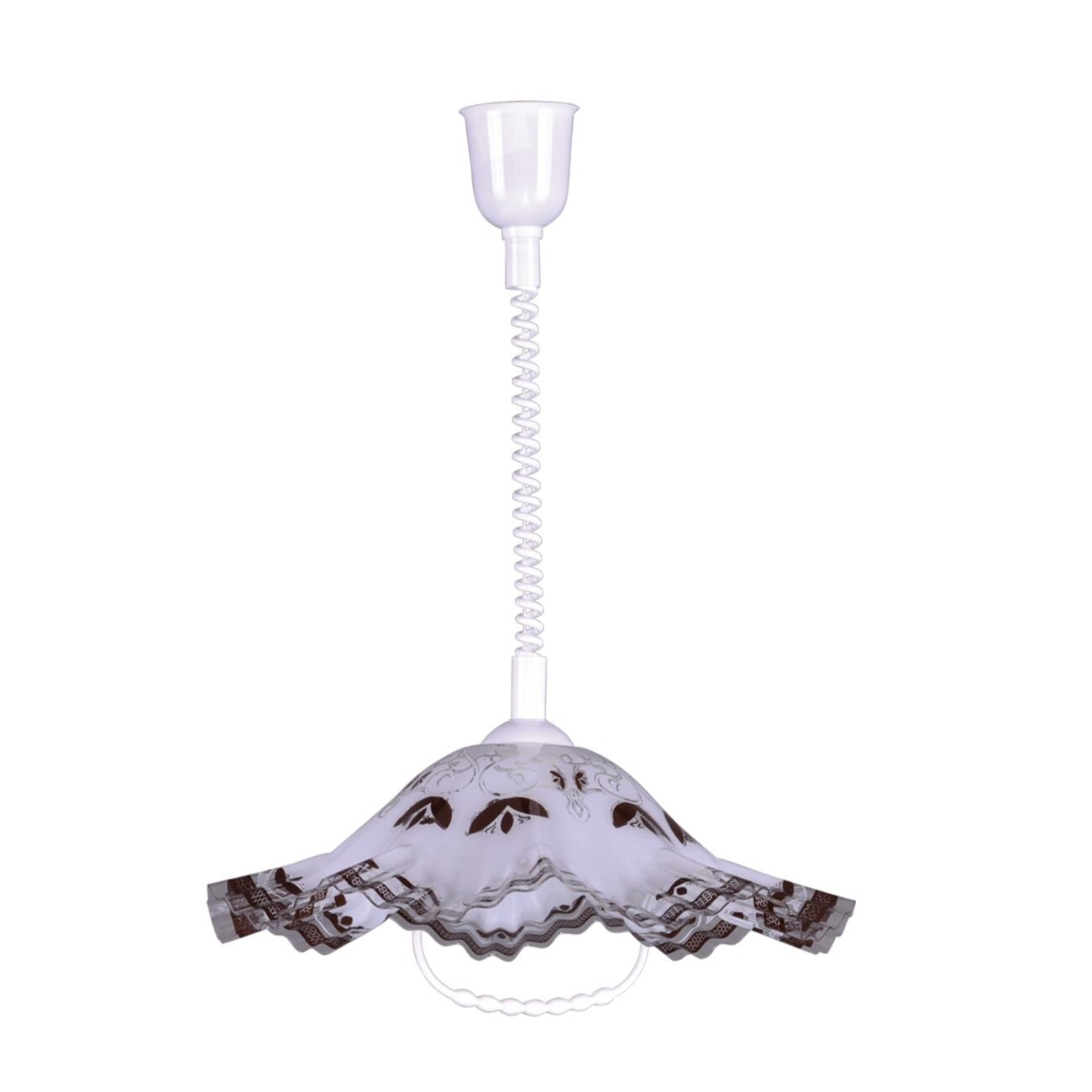 Lustra K-3265 LAMBADA,Alb/Maro, cu 1 sursa de iluminare, E27, 60 W