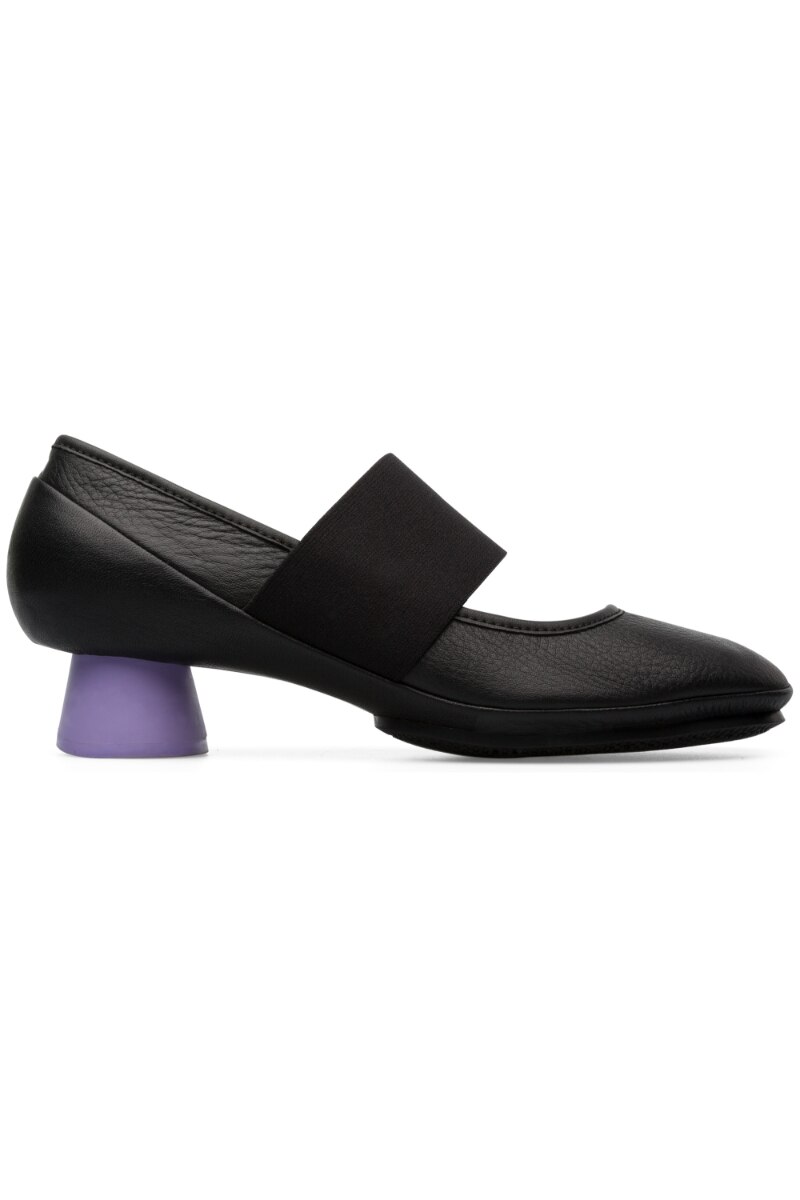 Pantofi dama Alright, Camper, Piele naturala, Negru/Mov, Negru/Mov
