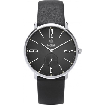 Ceas pentru barbati Royal London 41343-04, Curea din Piele, Negru Ceas pentru barbati Royal London 41343-04, Curea din Piele, Negru