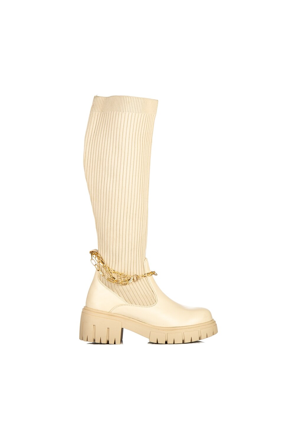 Cizme dama Catlin, Bej