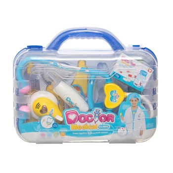 Set trusa doctor, cu accesorii, albastra Set trusa doctor, cu accesorii, albastra