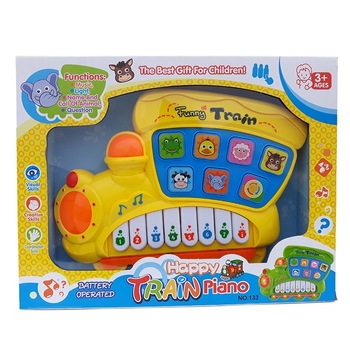 Jucarie Pian in forma de trenulet, 30x23cm Jucarie Pian in forma de trenulet, 30x23cm