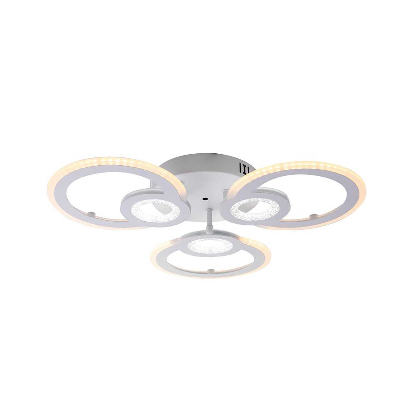 Lustra LED Clics Glowey, 80 W, Reglabila prin telecomanda, Lumina calda, rece, neutra