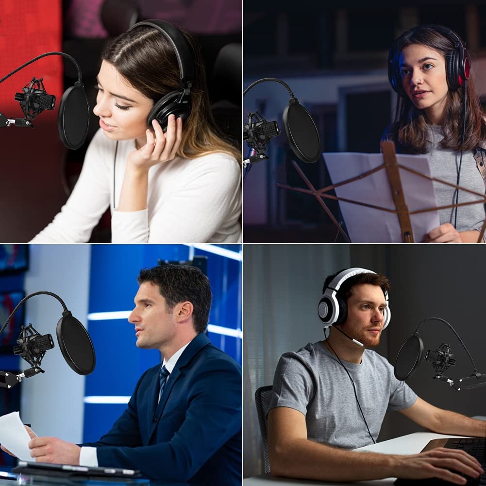 Zootop Mic Stand Vise Arm Set, Pop Filter Stand, Професионална