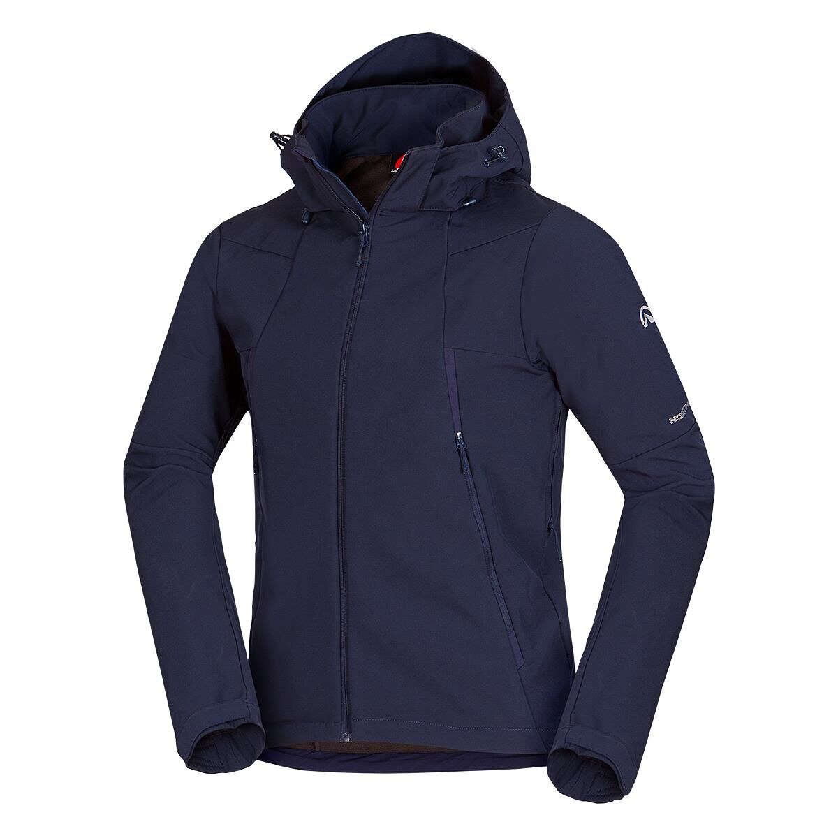Jacheta barbati softshell 10k/5k travel elastica NORTHFINDER Memphis BU-3904OR, Bleumarin