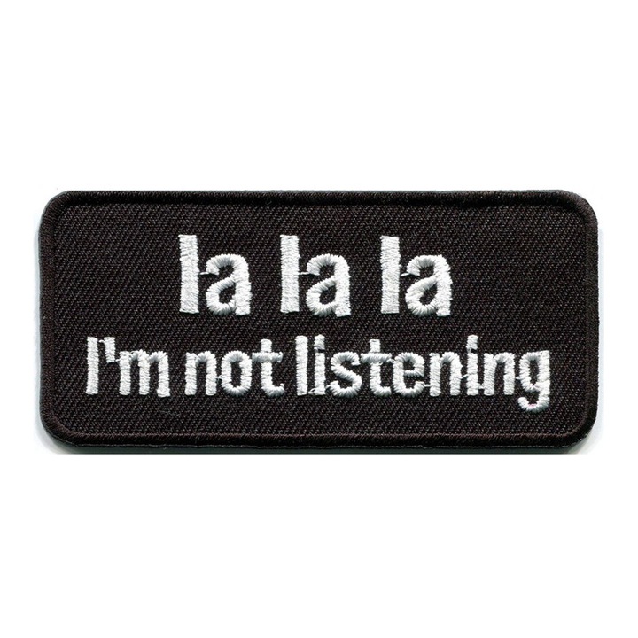 Petic textil, tect, alb-negru, 8,5x4 cm