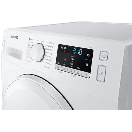 Uscator de rufe Samsung DV90TA020DE/LE, Pompa de caldura, 9 kg, Clasa A++, Afisaj LED, Quick Dry, Wrinkle Prevent, Alb