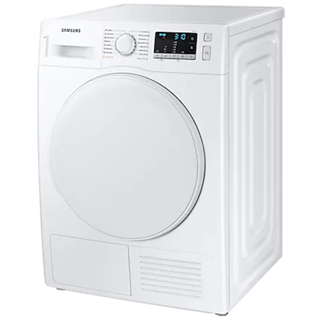 Uscator de rufe Samsung DV90TA020DE/LE, Pompa de caldura, 9 kg, Clasa A++, Afisaj LED, Quick Dry, Wrinkle Prevent, Alb
