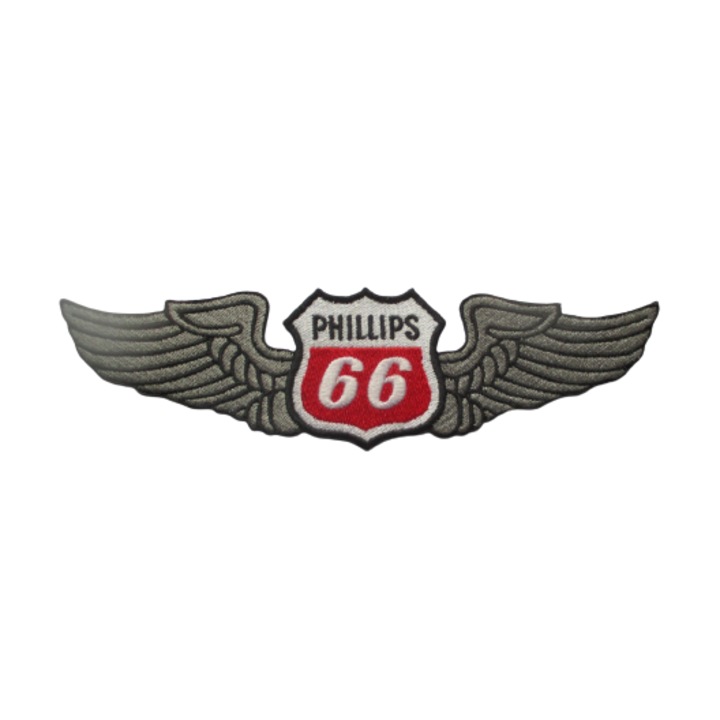Petic textil logo phillips 66, multicolor, 20x5,5 cm
