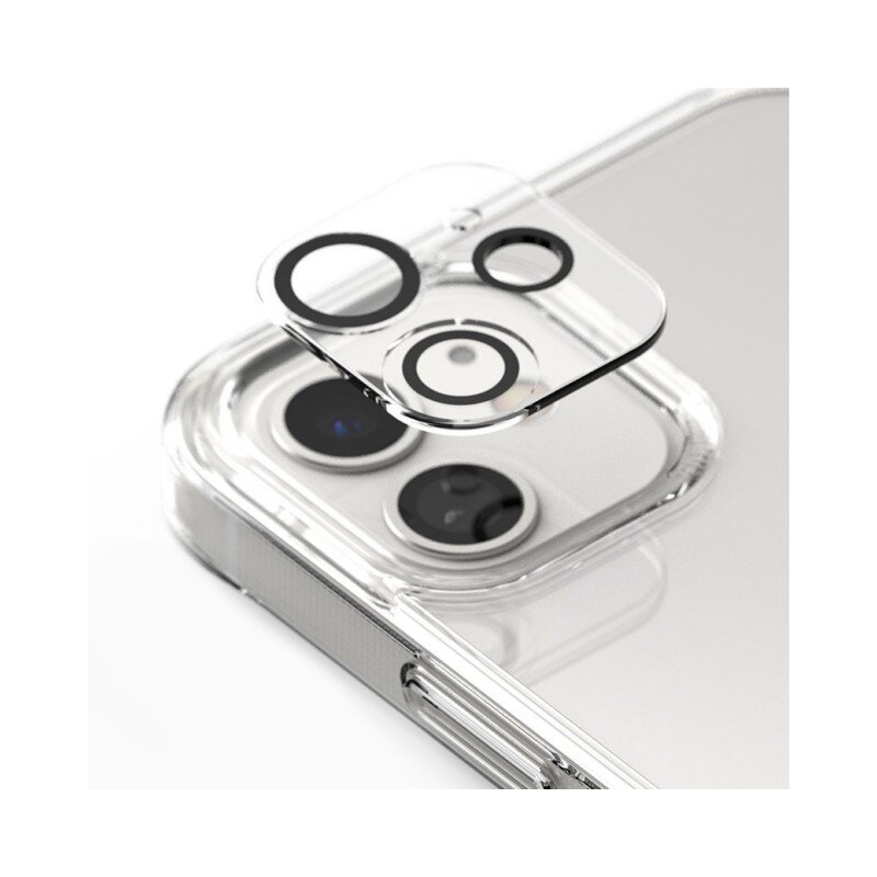 Set 2 x Folie Sticla Securizata Pentru Camera Ringke Compatibila Cu iPhone 12, Transparenta