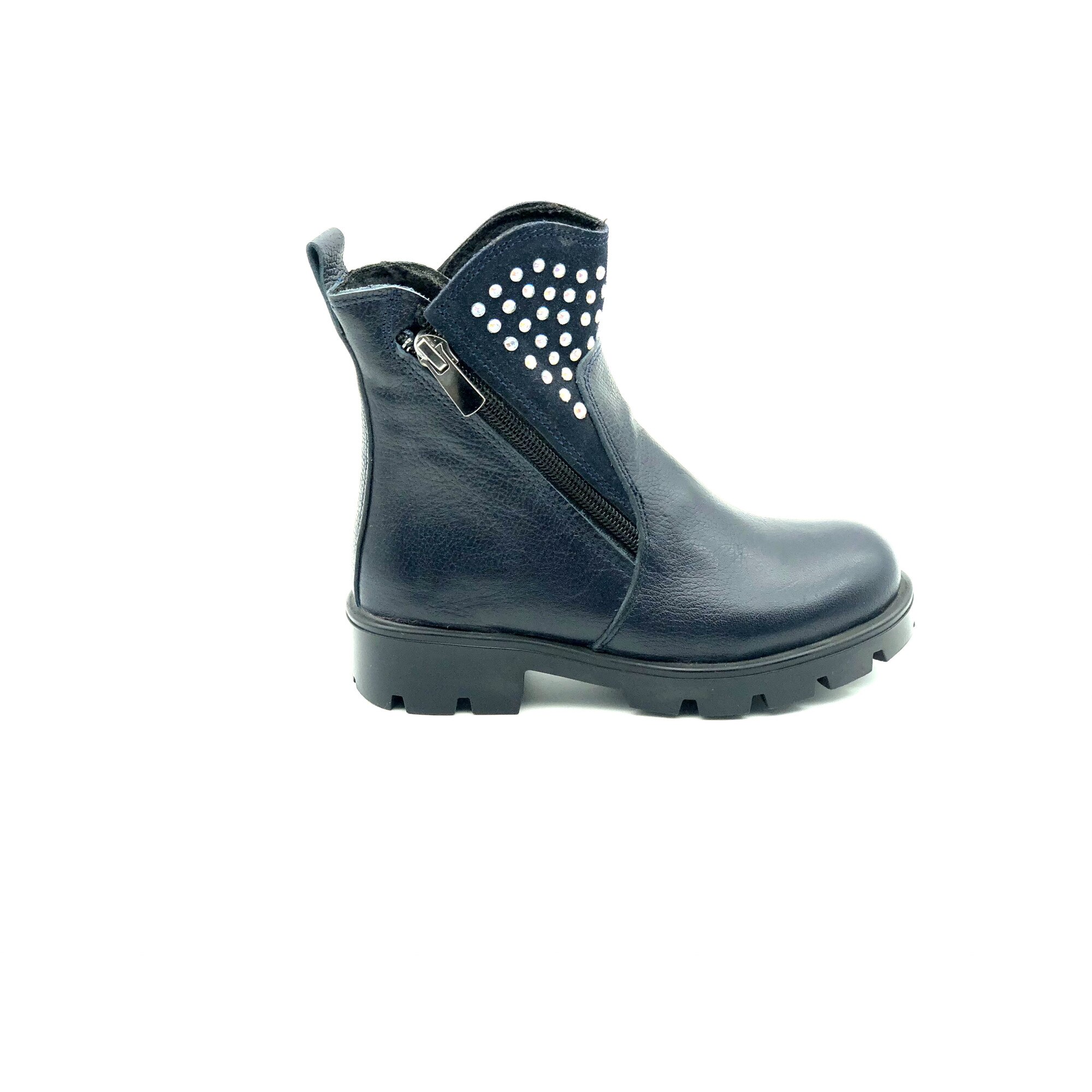 Cizme copii Sibel Bebe EVO905, ortopedice, piele naturala, Bleumarin, numarul
