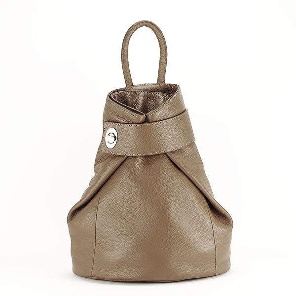 Rucsac din piele naturala Rossana Maro deschis