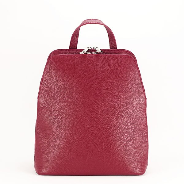 Rucsac din piele naturala bordo Andra Bordo