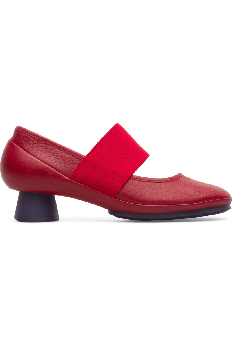 Pantofi dama Alright, Camper, Piele naturala, Rosu, Rosu
