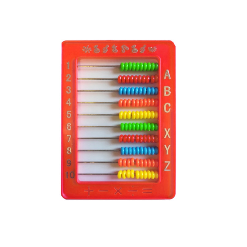 Numaratoare plastic cu 100 bile, portocaliu, Vision®