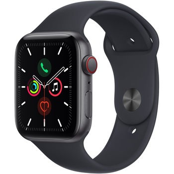 Apple Watch SE, Cellular, Carcasa Aluminium 44mm Space Grey, Midnight Sport Band Apple Watch SE, Cellular, Carcasa Aluminium 44mm Space Grey, Midnight Sport Band