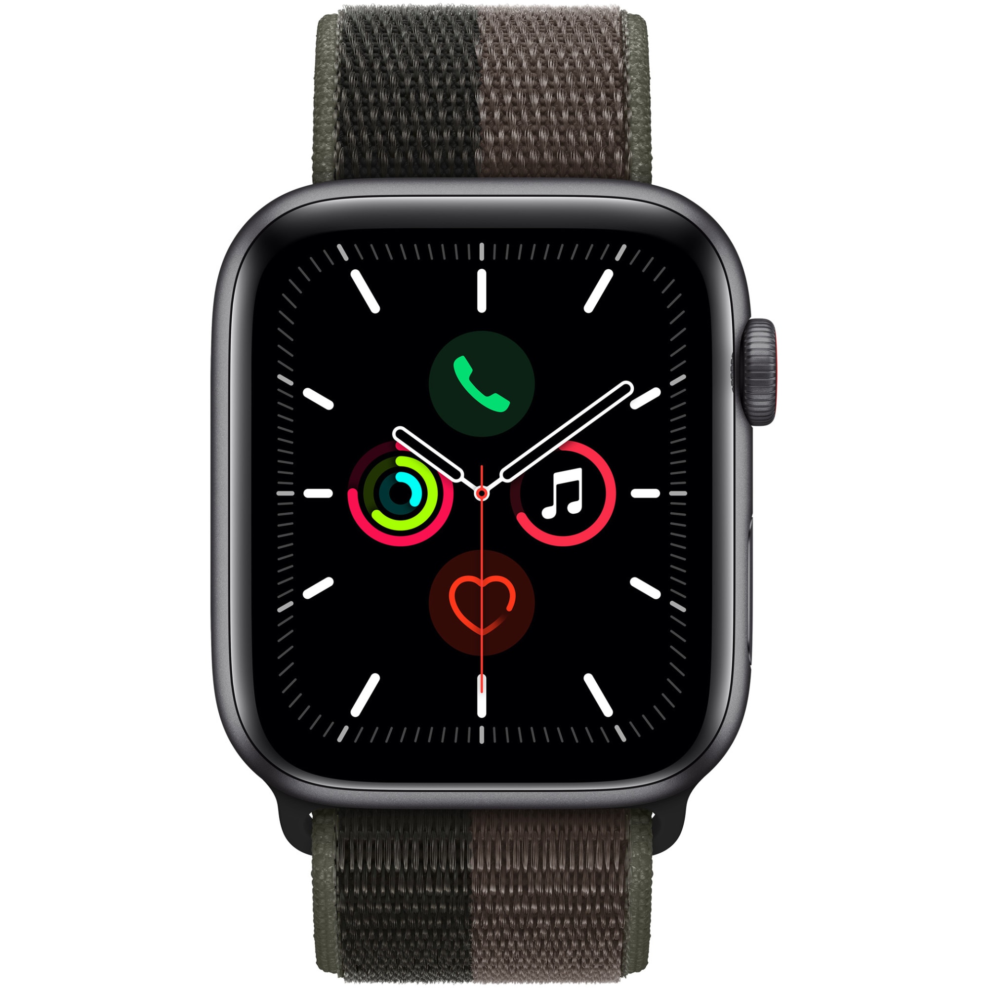 Apple Watch SE, Cellular, Carcasa Aluminium 44mm Space Grey, Tornado ...