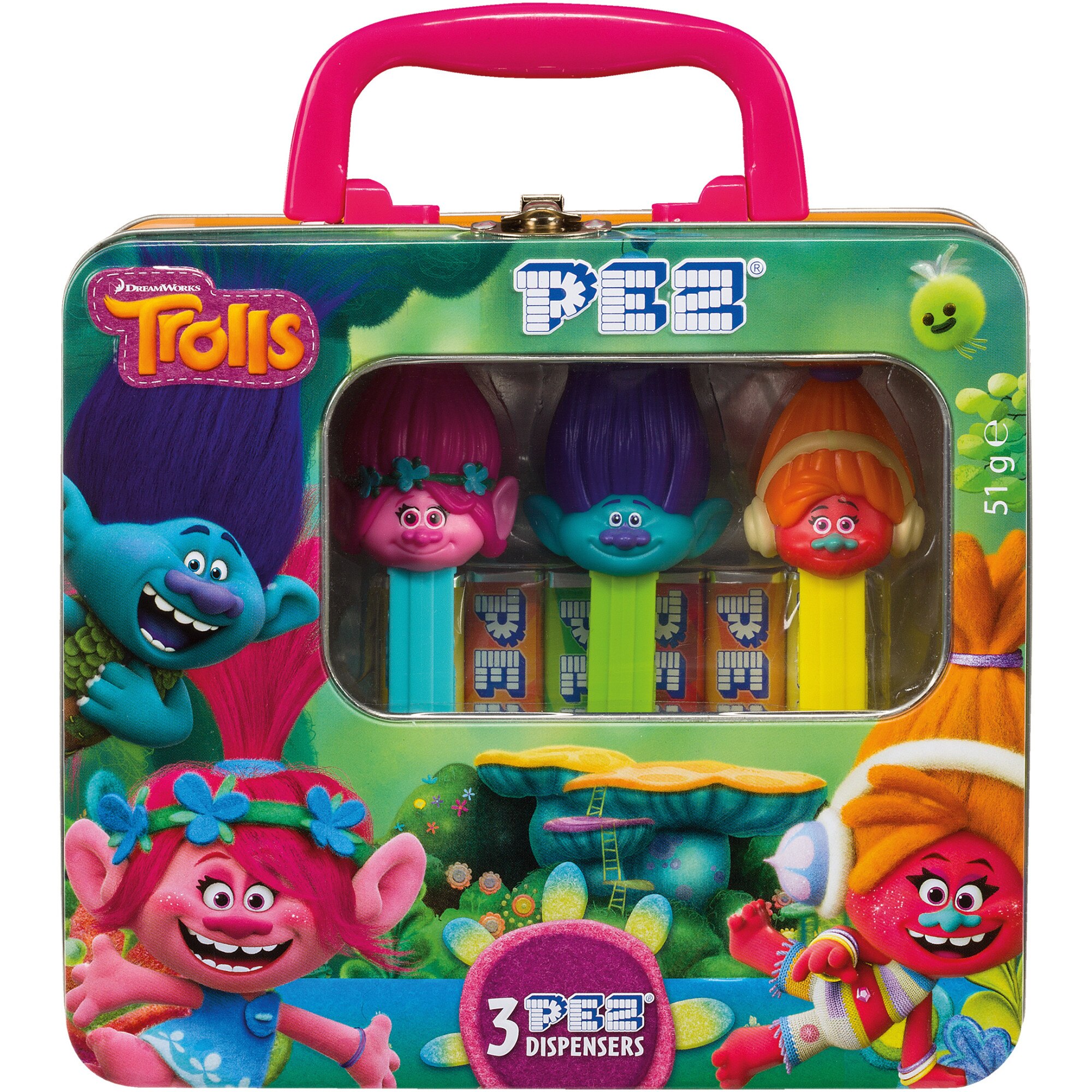 Drajeuri in cutie metalica Pez Dispenser, 51 g